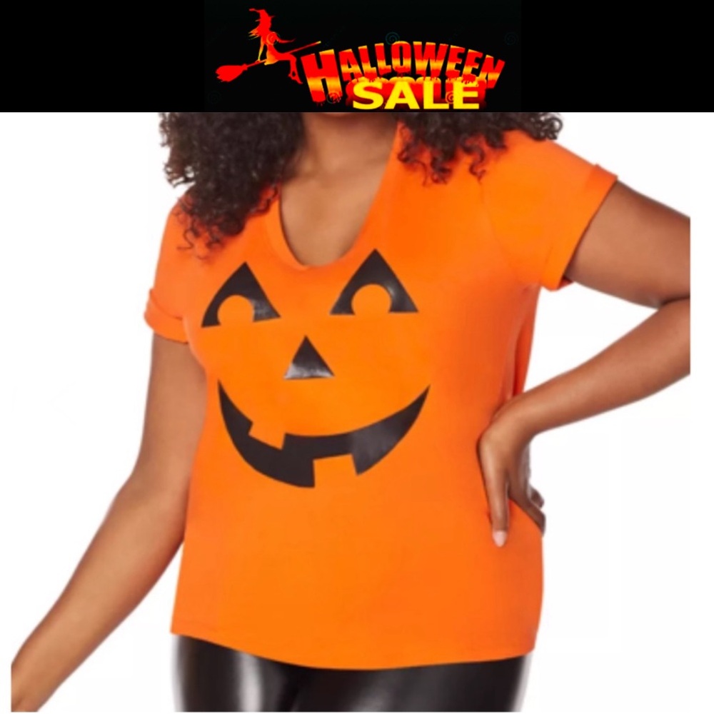 SPIRIT HALLOWEEN orange Pumpkin T Shirt size XXL NWT - Picture 6 of 6